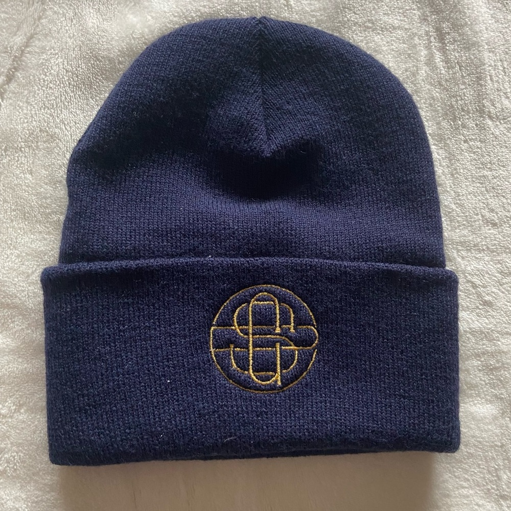 Navy blue beanie